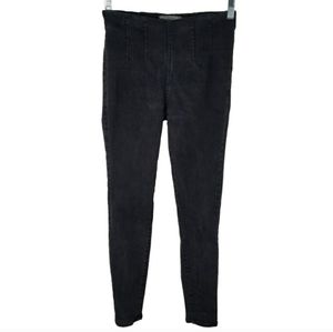 Free People High Rise Pull-on Skinny Black Jegging Size 28